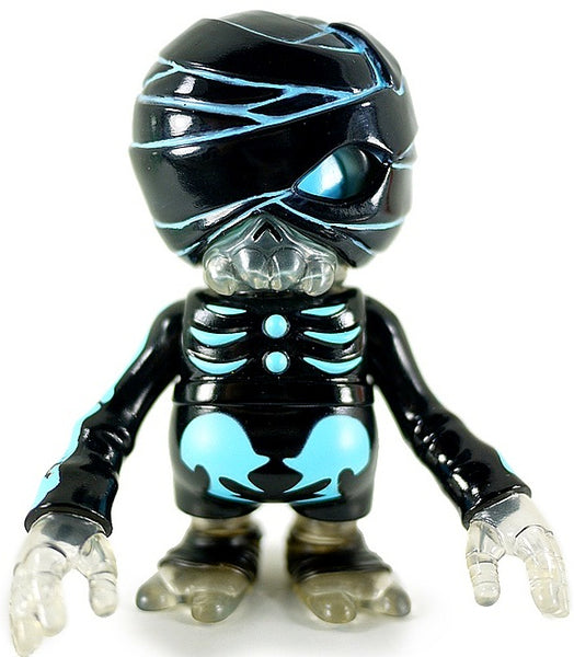 Secret Base Damage Brain Black Mummy Neon Blue Sofubi Soft Vinyl Designer Art Toy Figure