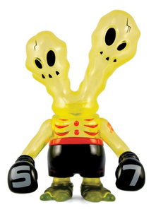 Secret Base Ghostfighter Evil Sofubi Translucent Yellow Soft Vinyl Super7 Designer Toy Figure