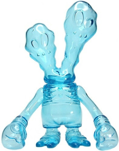 Secret Base Ghostfighter Rainy Day Clear Blue Translucent Sofubi Soft Vinyl Super7 Designer Toy Figure