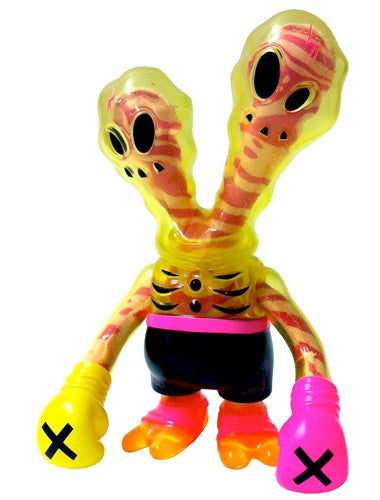 Secret Base Ghostfighter Sex Pistols Sofubi Clear Yellow Soft Vinyl Designer Art Toy Super7 Figure