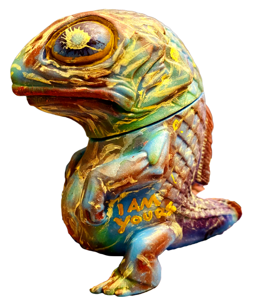 Shybordem Fake Monster Sofubi Snybora Midwest Lake Monster Kaiju Soft Vinyl Toy Custom Frog Prince AEQEA Edit