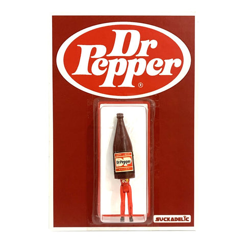 Suckadelic Dr. Pepper Custom Carded Bootleg Knockoff Food Toy by Suck Lord