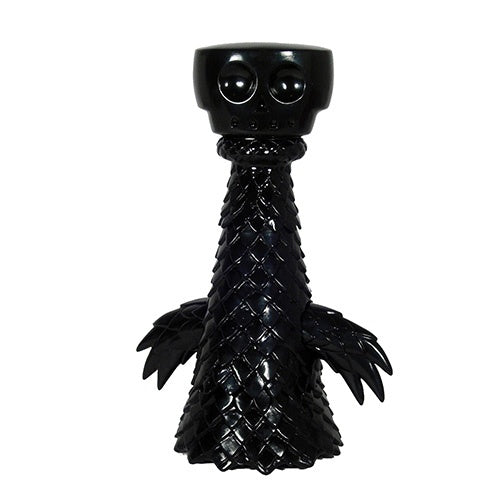 Super7 Dokuwashi Ghostland Sofubi Blank S7FC Black Unpainted Vinyl Designer Toy Figure