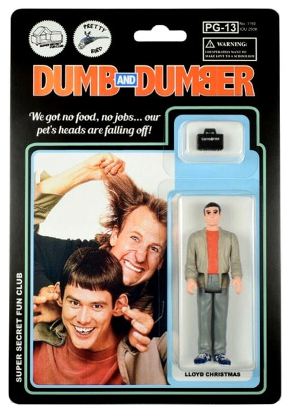 Dumb and Dumber Super Secret Fun Club Jim Carey / Lloyd Christmas Action Figure Carded Edition of 15