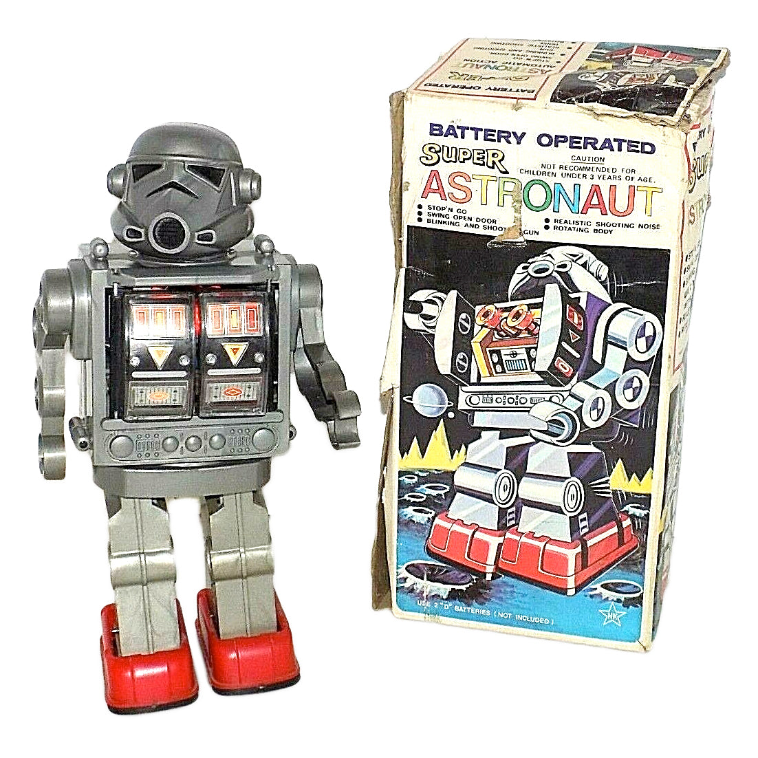 Vintage Bootleg Stormtrooper Super Astronaut Hong Kong Knockoff Robot Horikawa Toy Box No.107