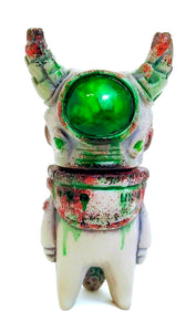 Uky Daydreamer Ometeotl Sofubi Grey Decay Green Soft Vinyl Japanese Alien Figure