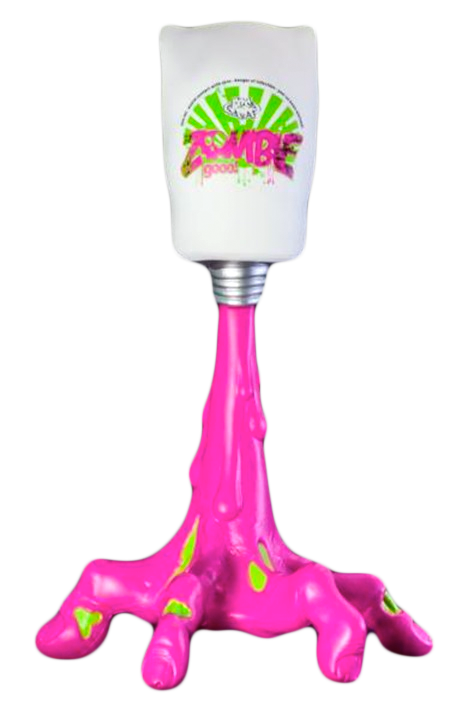 Flying LuLu x VISEone ZOMBIE GOOO! Pink Edition Vinyl Figure 8" Urban Art Toy
