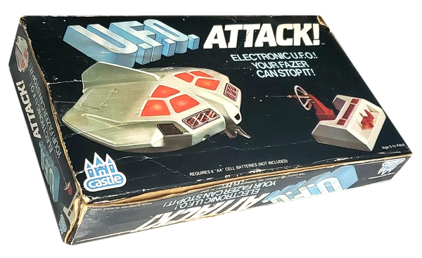 Vintage 1978 UFO Attack Electronic U.F.O.! Fazer Castle Toys Set w/ Original Box