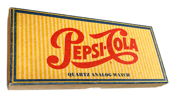 Vintage Pepsi Cola Bottle Cap Quartz Watch V102 #377 Original Red Leather Band Strap