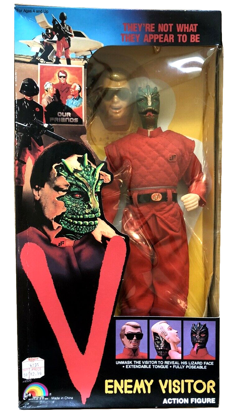 V Enemy Visitor Vintage Toy Figure Reptillian Large Action Figure Doll 1984 LJN 4500 Sealed