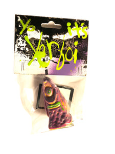 Yo Waddup It's YERBOI Burple Drank Custom Resin Art Toy on Hand-Painted Header Card by AEQEA