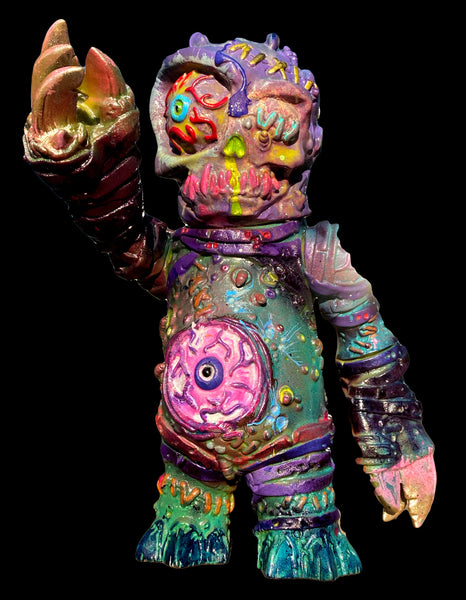 Stitchworm Zombie Parasight Sofubi by Atomic Mushroom Toys Custom Painted by AEQEA One Off