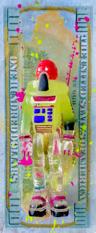 Includes NFT on Rarible Ethereum - Bread Astronaut bootleg inaction figure fanboy toy depletes planet sells salvage rinse repeat NFT @ rarible AEQEA