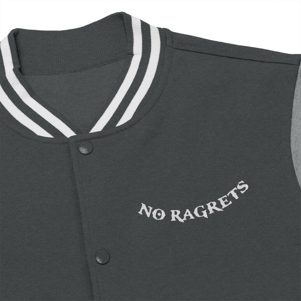 No Ragrets Men's Varsity Jock Jacket