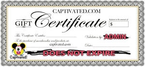 Captivated Gift Certificates