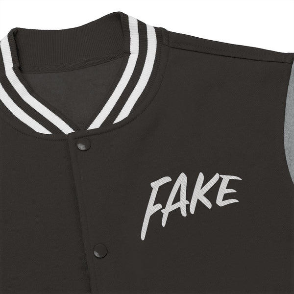 Fake Men Varsity Jacket