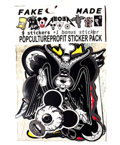 DELUXE Pop Culture Profit sticker pack! (9 stickers +freebie)