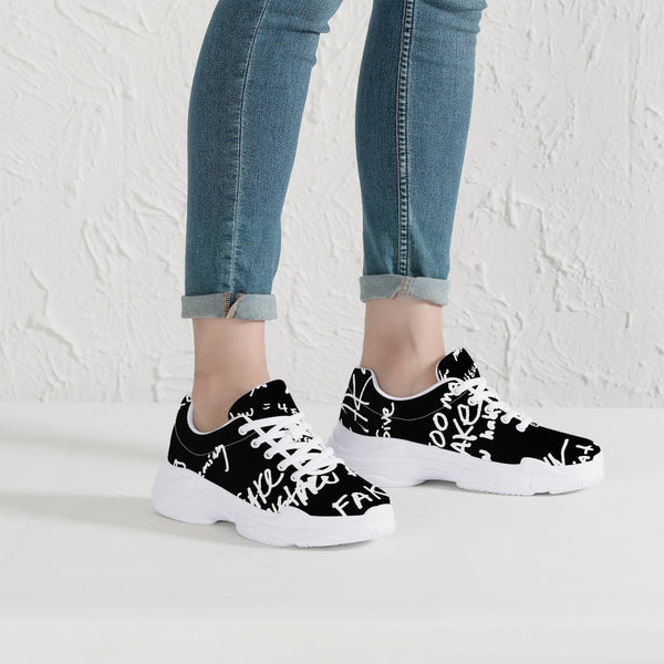 FAKEMADE Business Meeting Notation Chunky Trend Sneakers