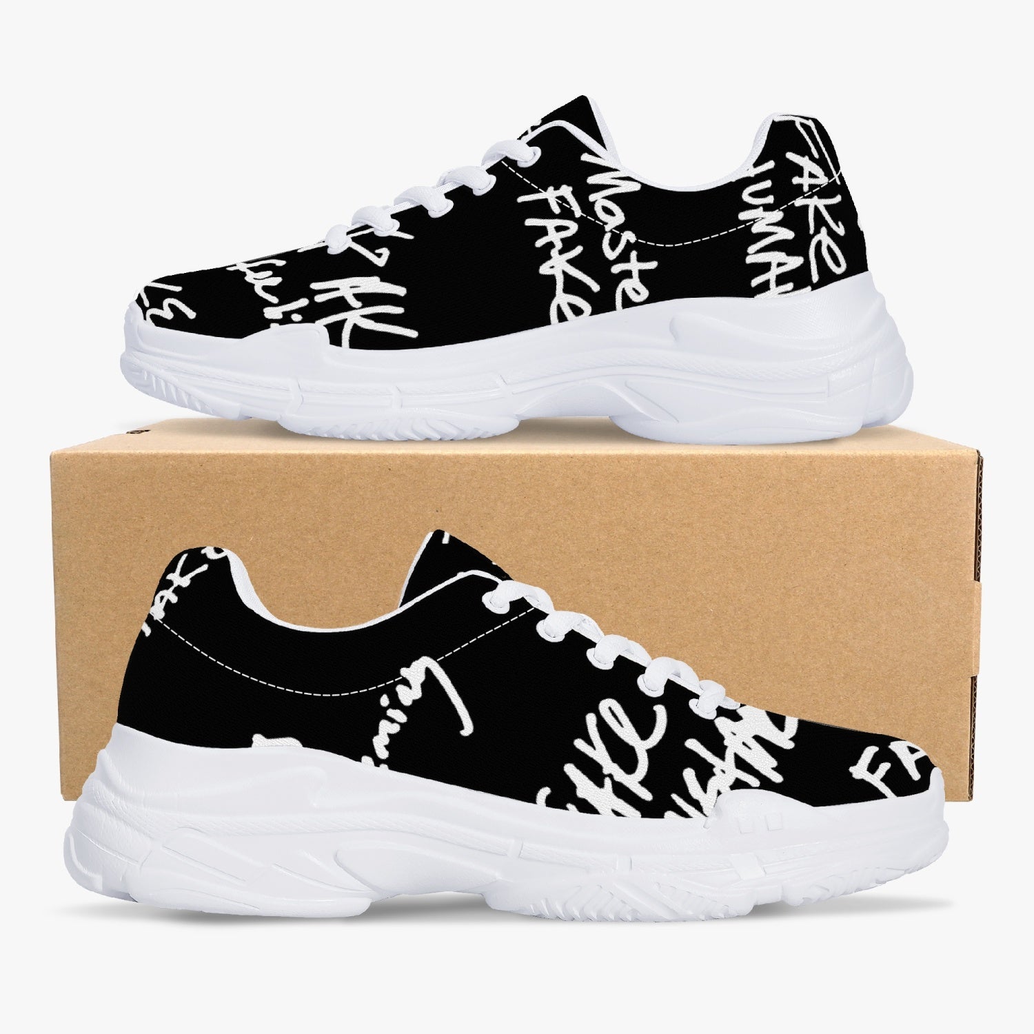 FAKEMADE Business Meeting Notation Chunky Trend Sneakers