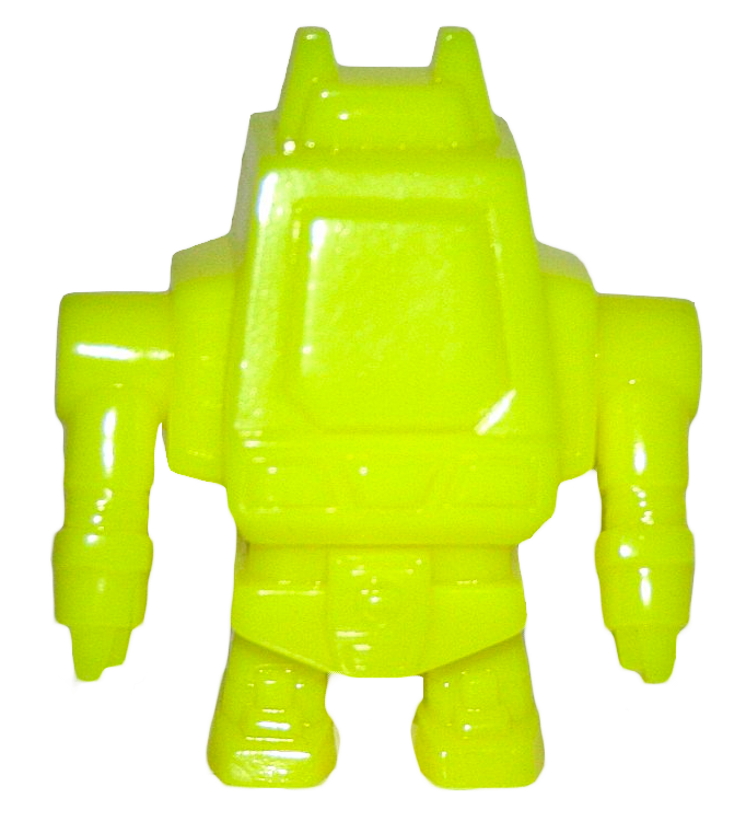 Gargamel Vendor Zero Bot Sofubi Yellow Robot Soft Vinyl Figure Designer Toy