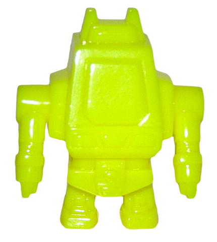 Gargamel Vendor Zero Bot Sofubi Yellow Robot Soft Vinyl Figure Designer Toy