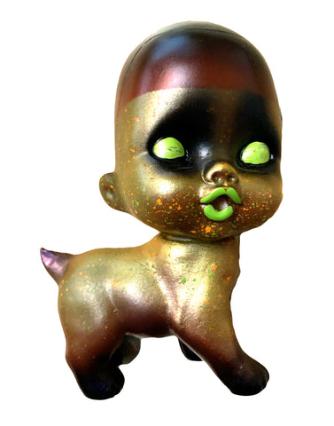 Baby Monster Puppy Grody Shogun Sofubi Custom Painted Zombie Dog Baby Japanese Vinyl Art Toy