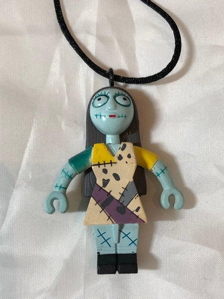 Nightmare Before Christmas Sally Pendant PVC Movie Mini Figure Necklace