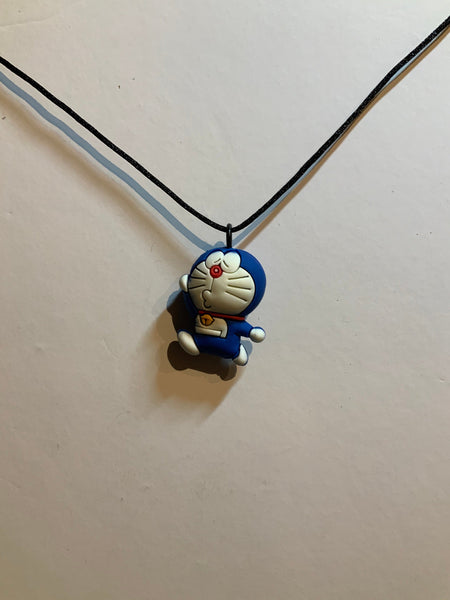 Doraemon Figure Anime Pendant Soft PVC Key Chain Necklace Bag Charm - Kissy Face