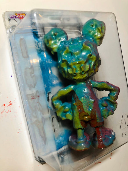 ICKY RAT Fink Jankwave X AEQEA Double-Sided Knockoff Bootleg Resin Toy Custom Painted Figure & Cardbacked Clamshell
