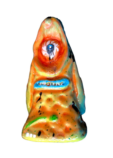 Yo Waddup It's YERBOI Orange Jruulies Resin Art Toy Custom One-Off Figure by AEQEA