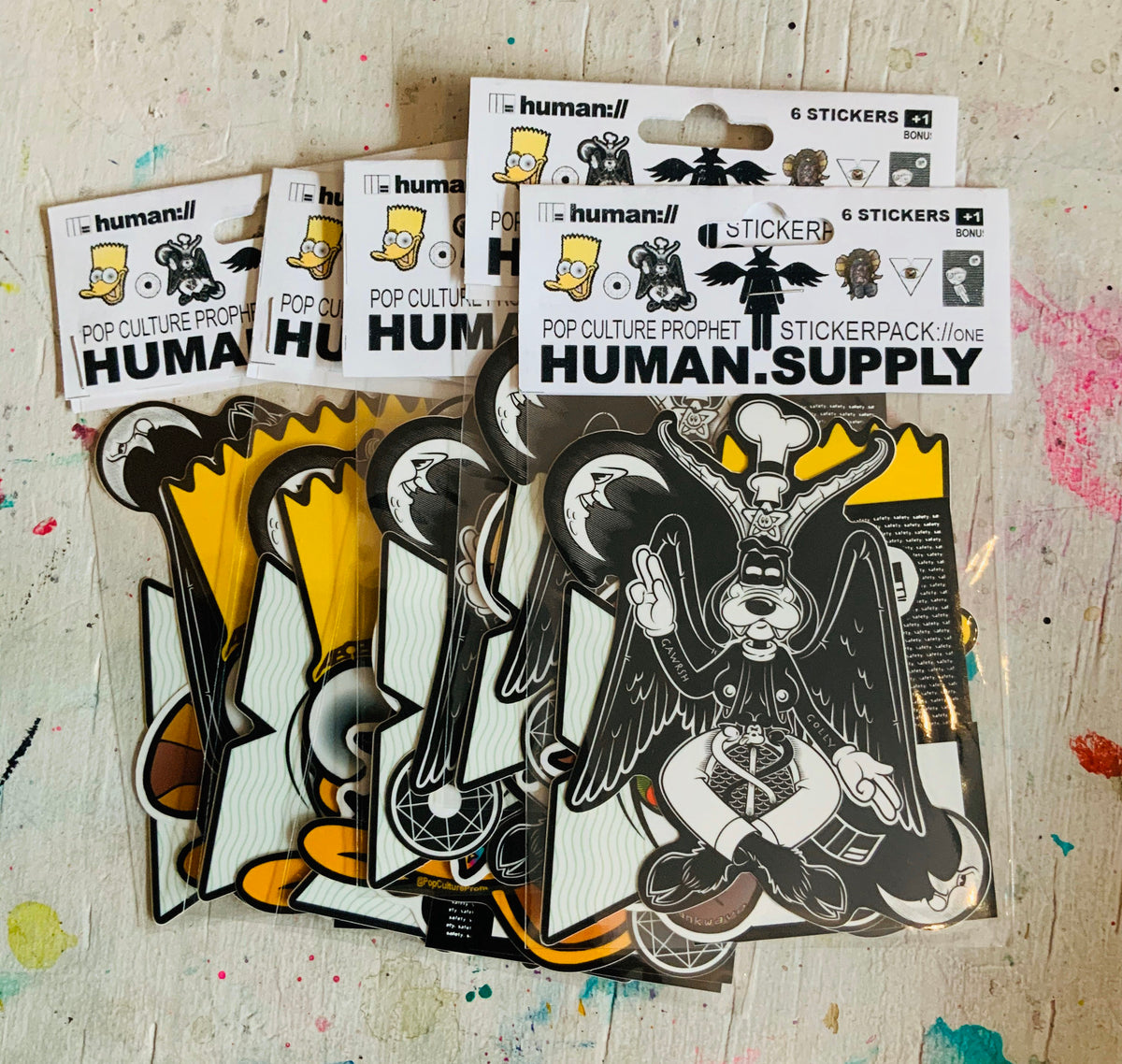 HUMAN.SUPPLY Pop Culture Prophet occult sticker pack one (6 stickers ...