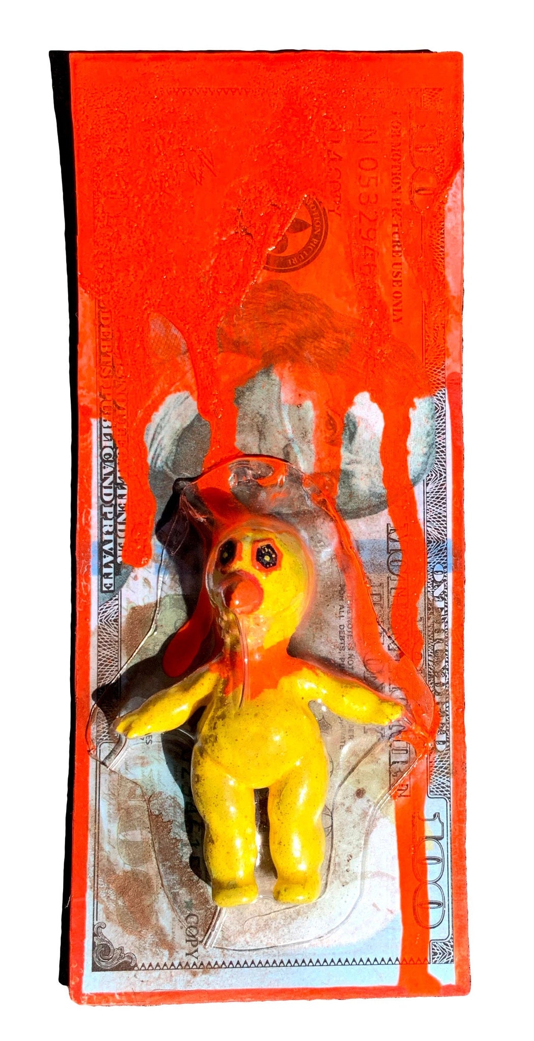 AEQEA Big Bird Benjamin Kaiju Cash FAKE MADE Bootleg Art Toy