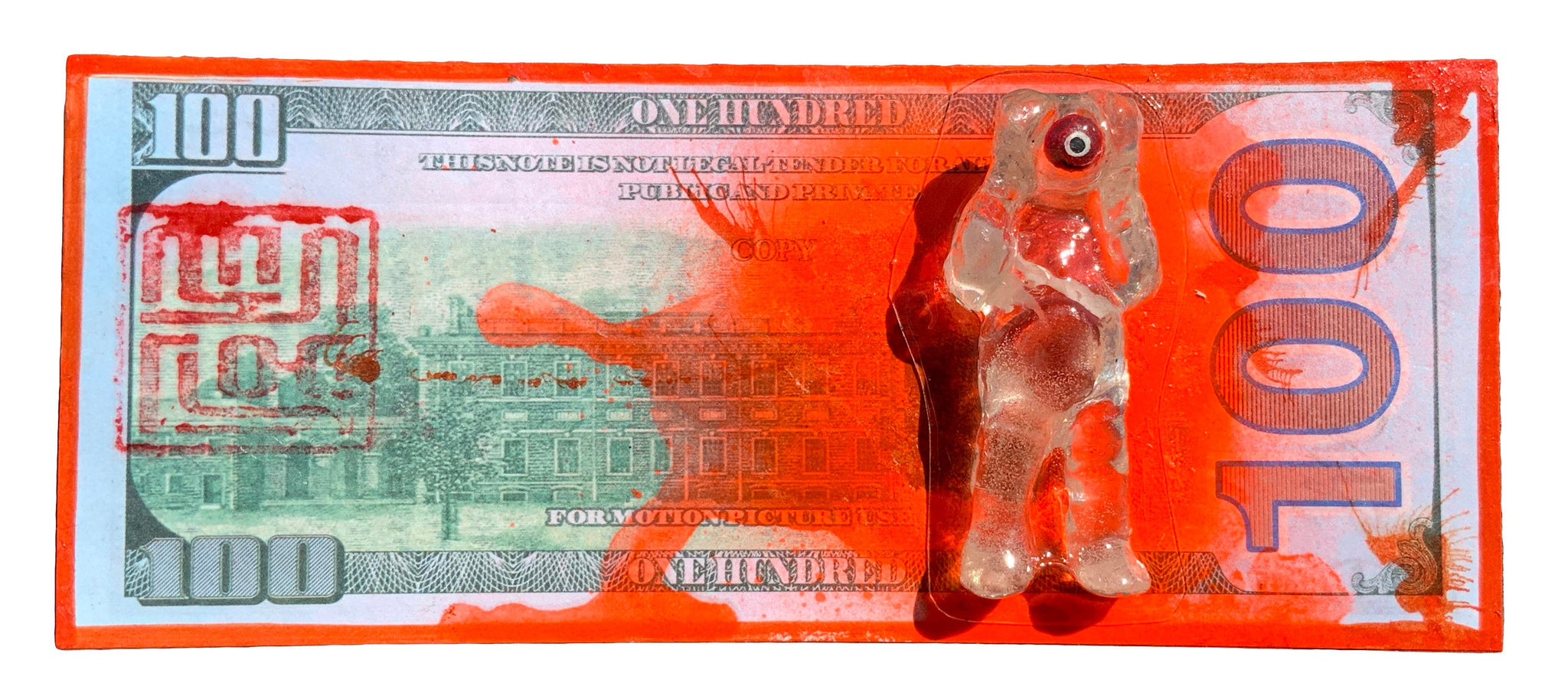 AEQEA Orange You Glad Cash is King FAKE MADE Bootleg Kaiju Monster Money Resin Art Toy