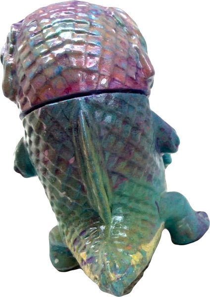 Snybora Aftermath Custom Lake Monster from the Midwest Sofubi Lizard Painted by AEQEA