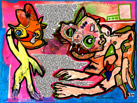 AEQEA "Insignificant Others" painting on cardstock