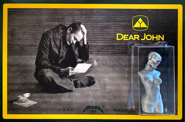 Dear John FAKE MADE 1984 parody knockoff bootleg art toy custom carded 3D pla mashup