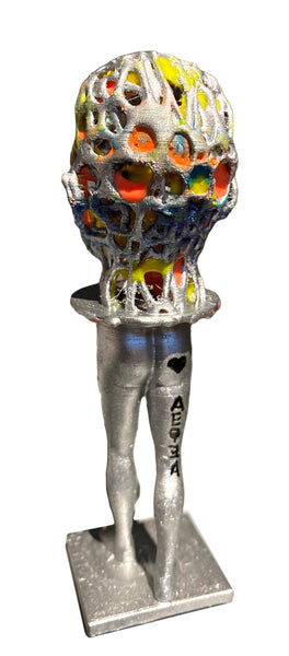 AEQEA human experience LSD acid man custom pla statue 3D mashup art toy figure
