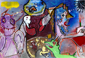 AEQEA "passing-through-midnight-with-multiple-monsters.jpg" Painting