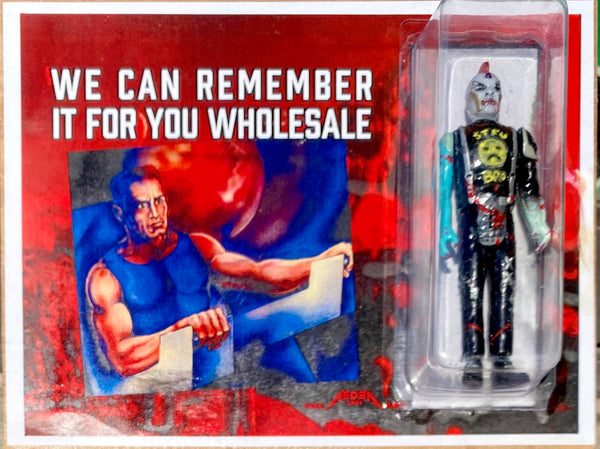 AEQEA x RutRo Toys "We Can Remember It For You Wholesale" Philip K Dick bootleg parody cyberpunk art toy