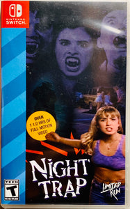 Limited Run #8 Night Trap 25th Anniversary Switch Game Nintendo Interactive Horror Movie