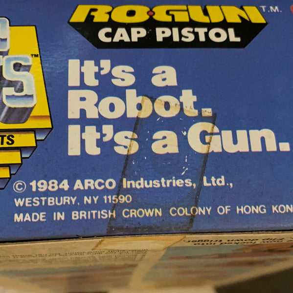Go Bots Ro-Gun Cap Pistol Robot Figure Arco Vintage 1984