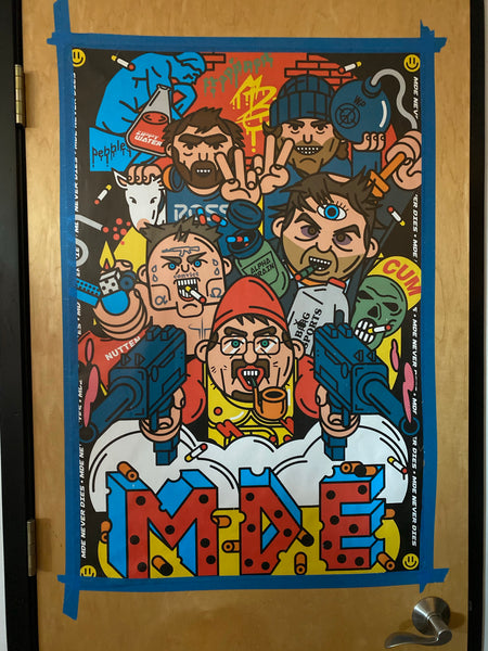 Million Dollar Extreme MDE Never Dies Bomb Squad Poster Art Print
