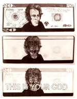 They Live This is Your God Magic Screen Money Magnet Lenticular Flicker Dollar