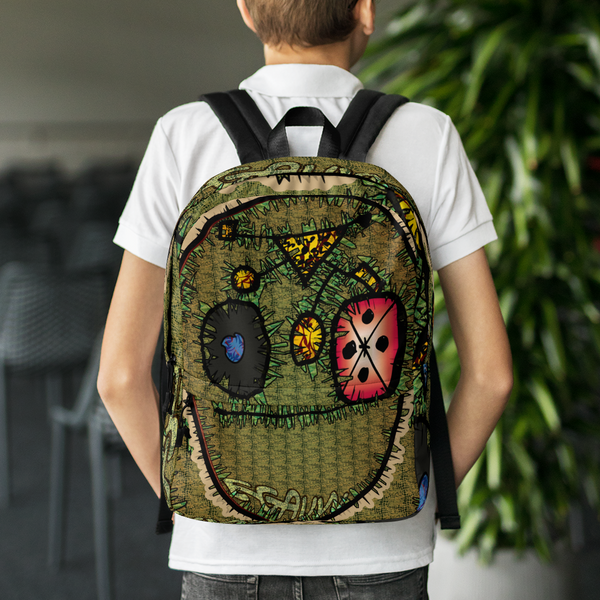 Egauw Temple of Tears Caricature Backpack