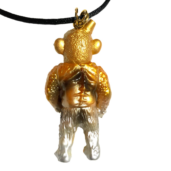 MVH Ollie x Kikkake Iron Monkey Mashup Custom Jankwave Sofubi Pendant Medicom VAG Figure Necklace