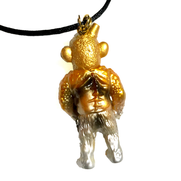 MVH Ollie x Kikkake Iron Monkey Mashup Custom Jankwave Sofubi Pendant Medicom VAG Figure Necklace