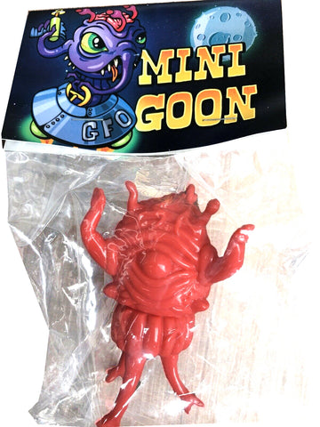 Paul Kaiju Mini Moon Goon Sofubi Red Blank Unpainted Soft Vinyl Toy