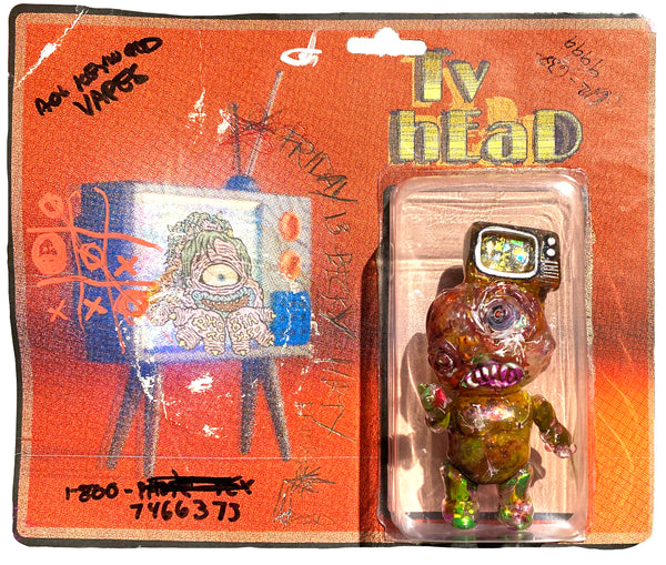 Phobia Toys Binbizii tV hEaD customized by AEQEA w/ unauthorized crappy cardback