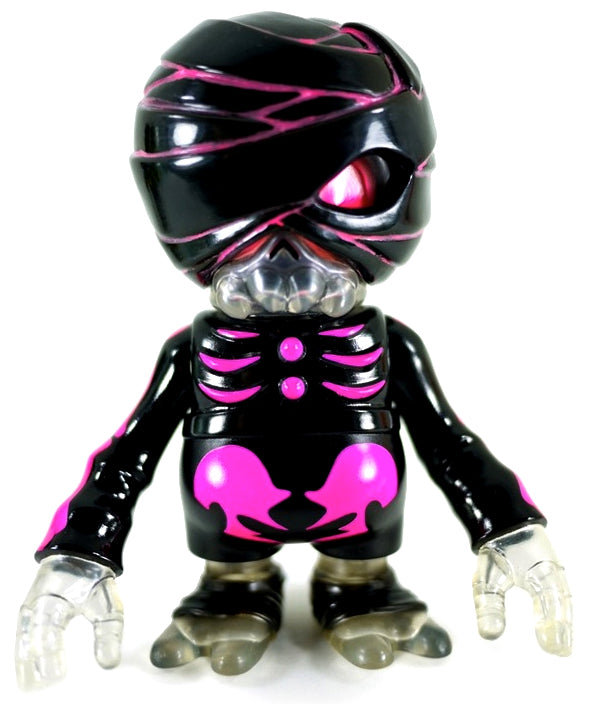 Secret Base Damage Brain Black Mummy Neon Pink Sofubi Soft Vinyl Designer Art Toy Figure