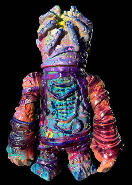 Stitchworm Zombie Parasight Sofubi by Atomic Mushroom Toys Custom Painted by AEQEA One Off